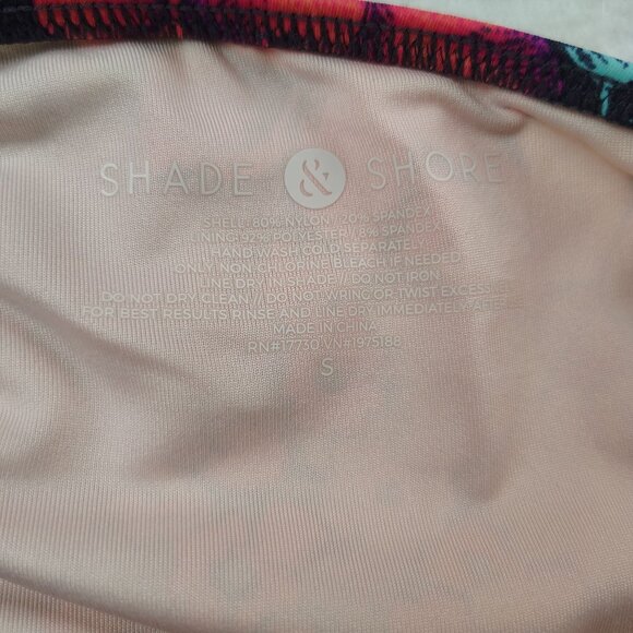 Shade & Share Floral Cheeky Halter Push-Up Bikini Bathing Suit Sz Small - Picture 3 of 9